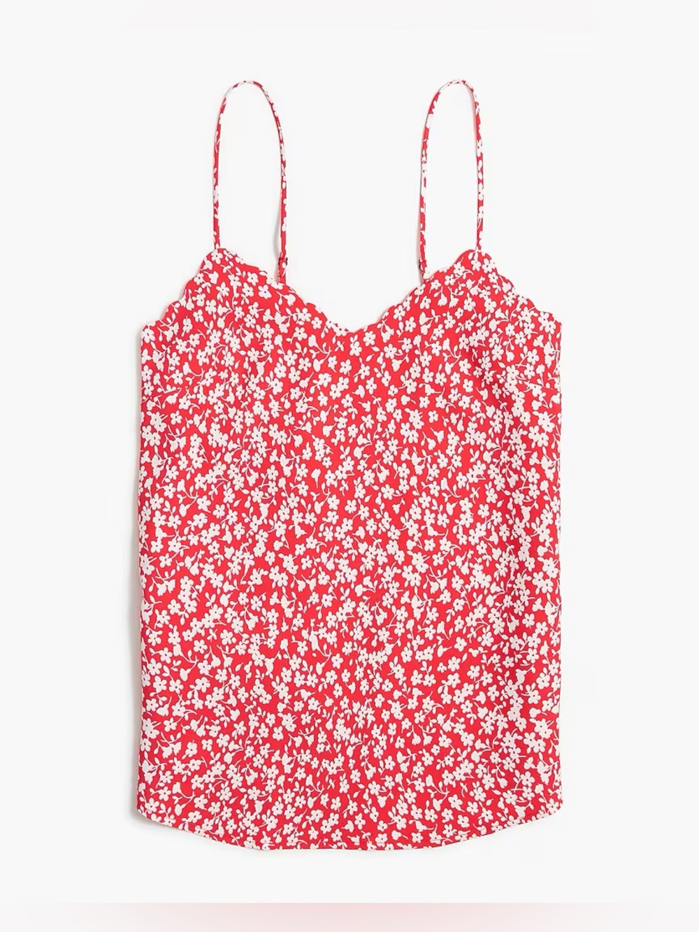 J. Crew Fact NWT Scalloped Cami
